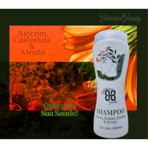 Shampoo Masculino Alecrim, Calêndula e Menta (EM BREVE)