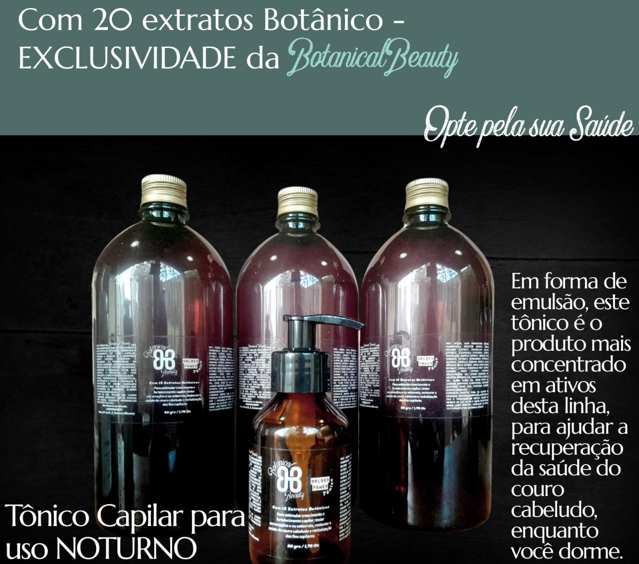 Tônico em Emulsão Uso Noturno Golden Power (EM BREVE)